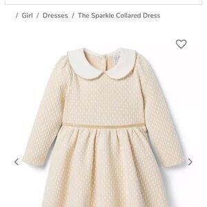 New Gold Collared Janie and Jack Dress, 12-18mo